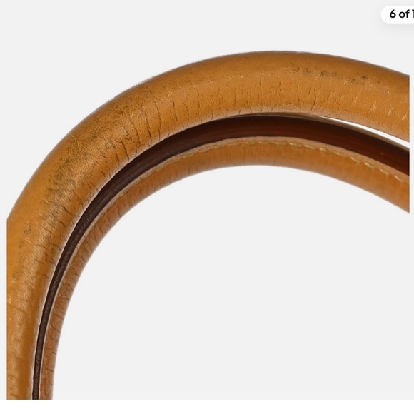 AUTHENTIC HERMES BIRKIN 40 Ardennes leather natural brown travel satchel - Picture 6 of 10